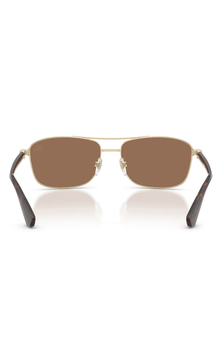 Burberry 60mm Rectangular Sunglasses, Alternate, color, 