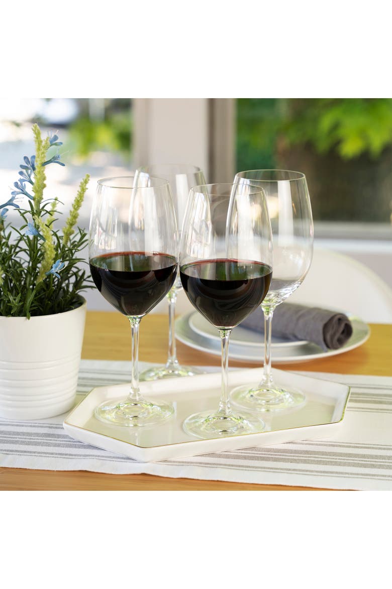 Salute Bordeaux Wine Glass Set of 4, Alternate, color, Clear