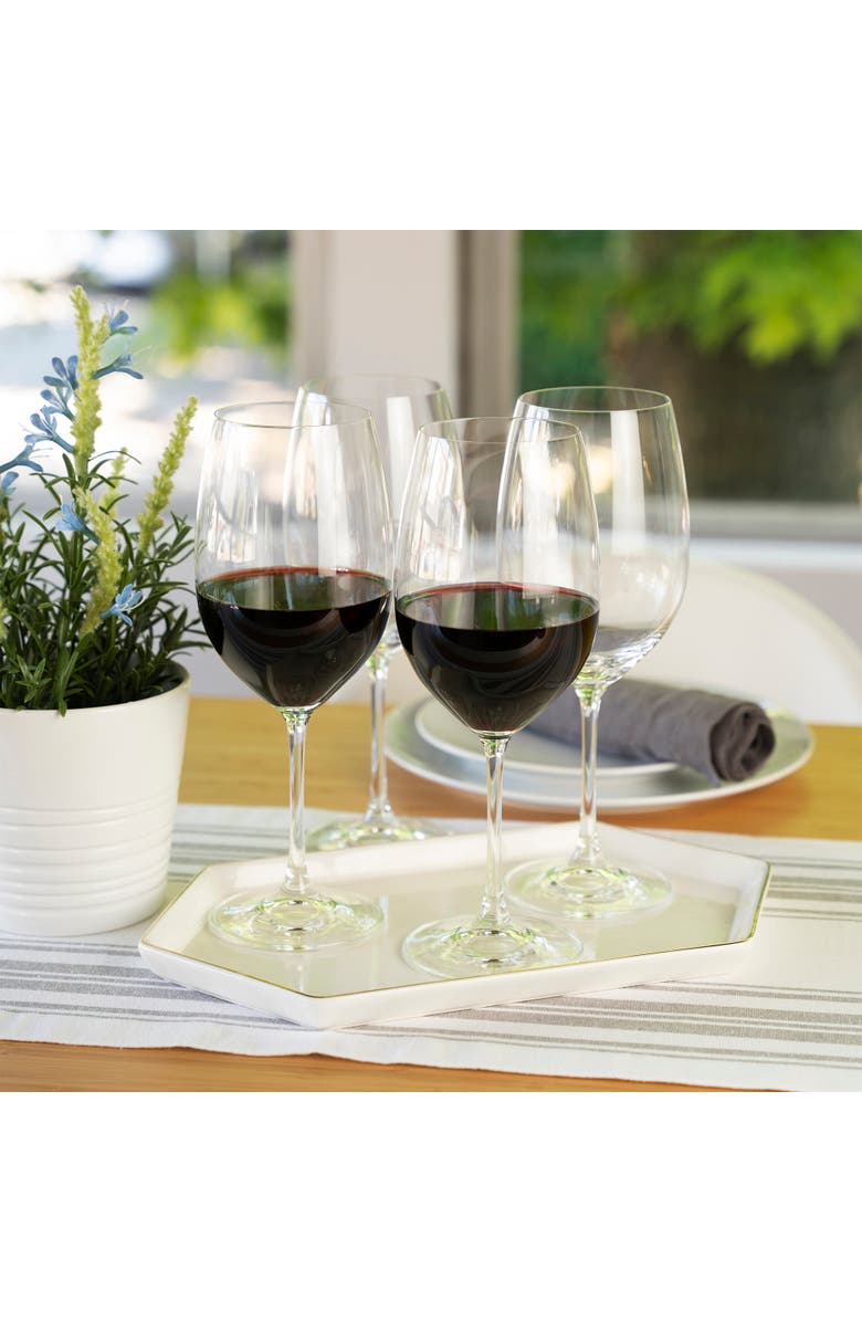 SPIEGELAU Salute Bordeaux Wine Glass Set of 4, Alternate, color, Clear
