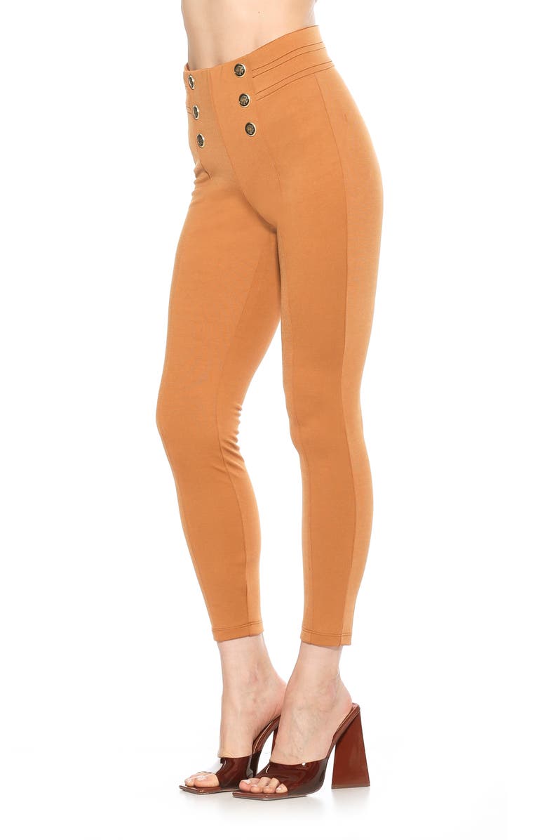 Alexia Admor Freyja Classic High Waist Ponte Leggings, Alternate, color, Camel