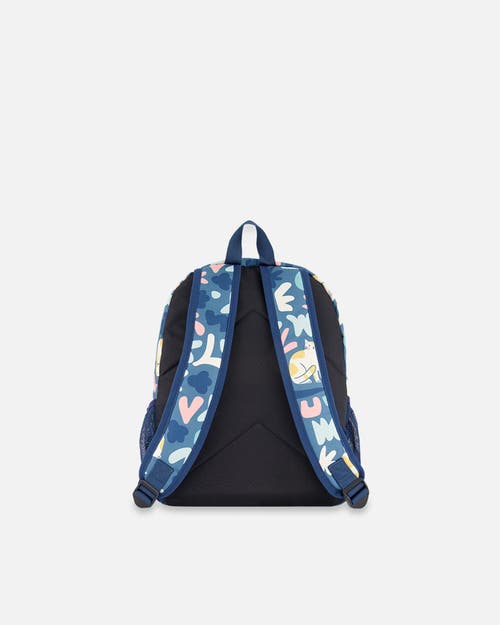 Deux Par Deux Little Kids Backpack Cat In Green
