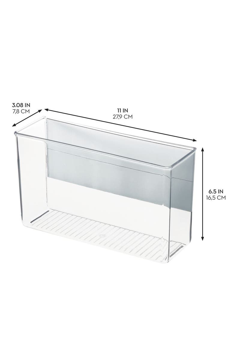 iDesign Magnetic Organizer Bins for Laundry Room - Set of 4 - Clear, Alternate, color, Clear/Marshmallow