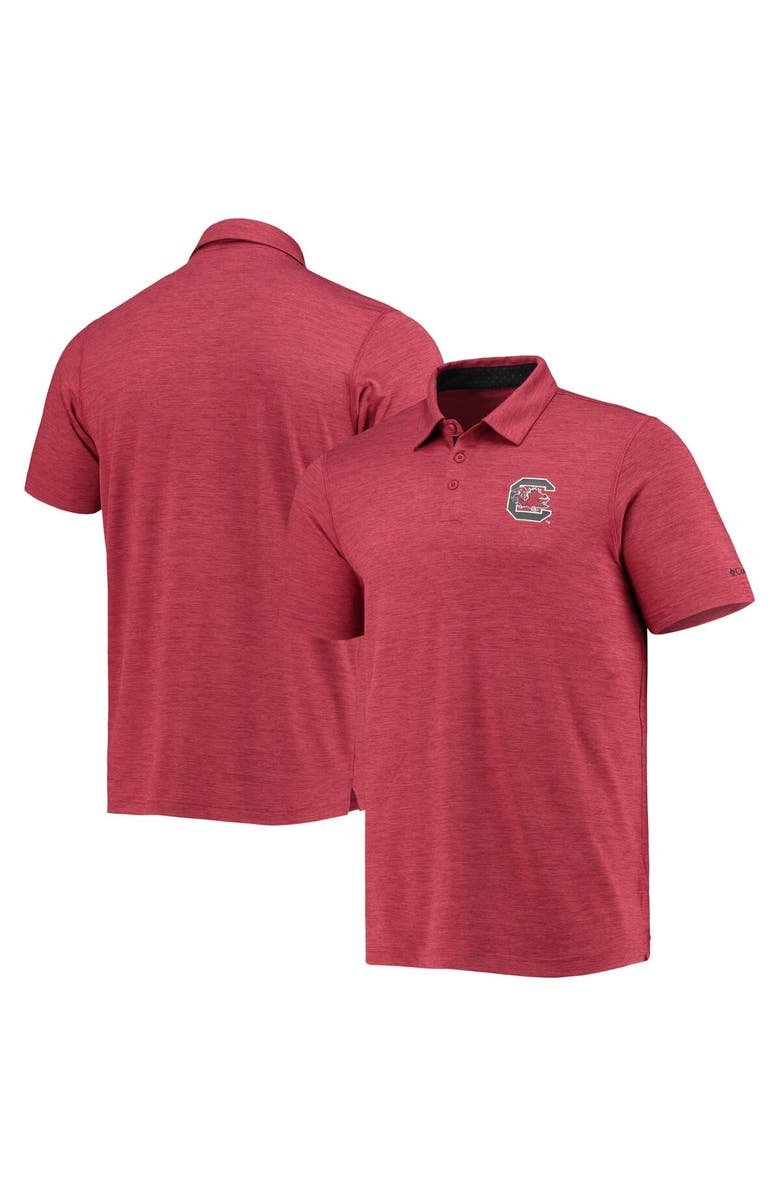 Columbia Men's Columbia Garnet South Carolina Gamecocks Tech Trail Omni-Shade Polo, Main, color, 