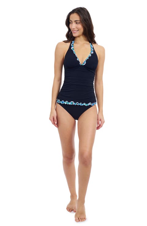 Bachata Tricolored Halter Tankini