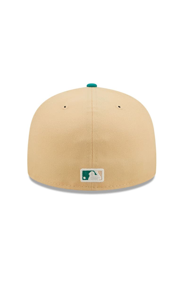 New Era Men's New Era Natural/Teal Los Angeles Dodgers Mango Forest 59FIFTY fitted hat, Alternate, color, Natural