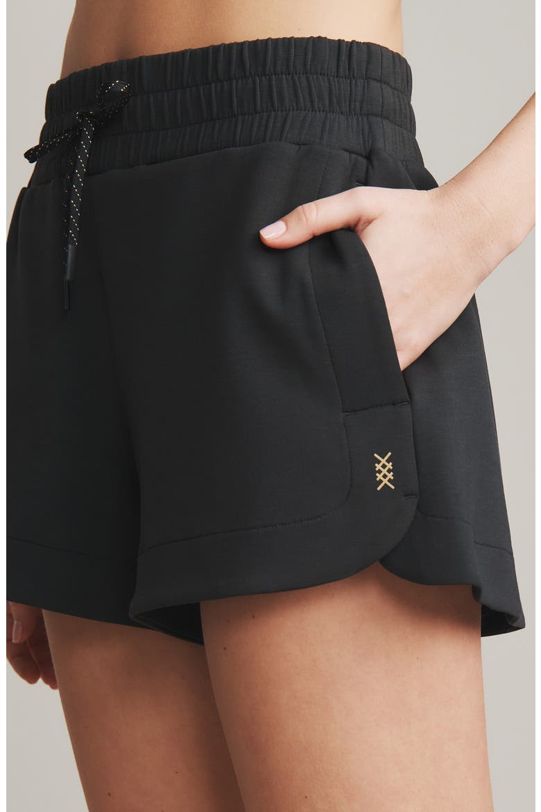 DreamGlow Shorts, Alternate, color, BLACK HEATHER