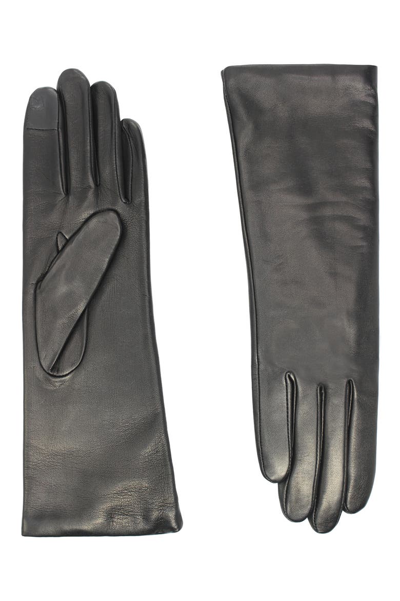 Classic Leather Gloves, Main, color, BLACK