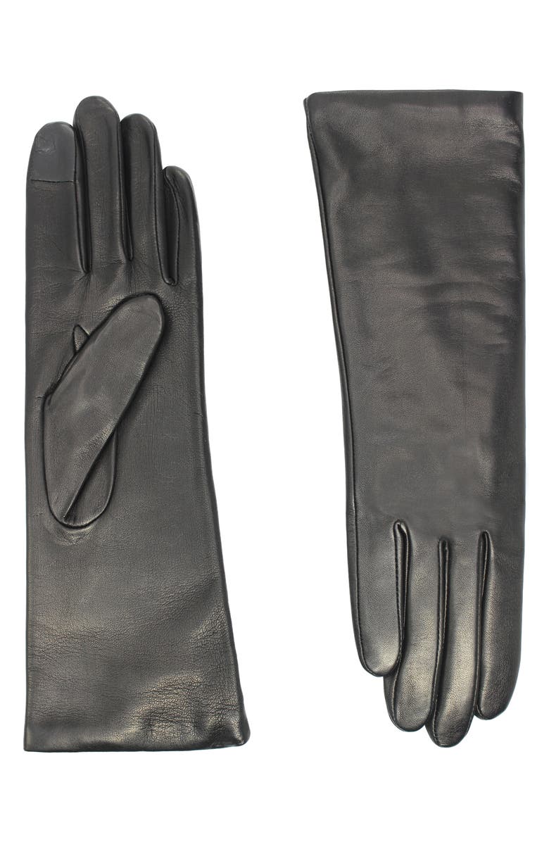 Agnelle Classic Leather Gloves, Main, color, 