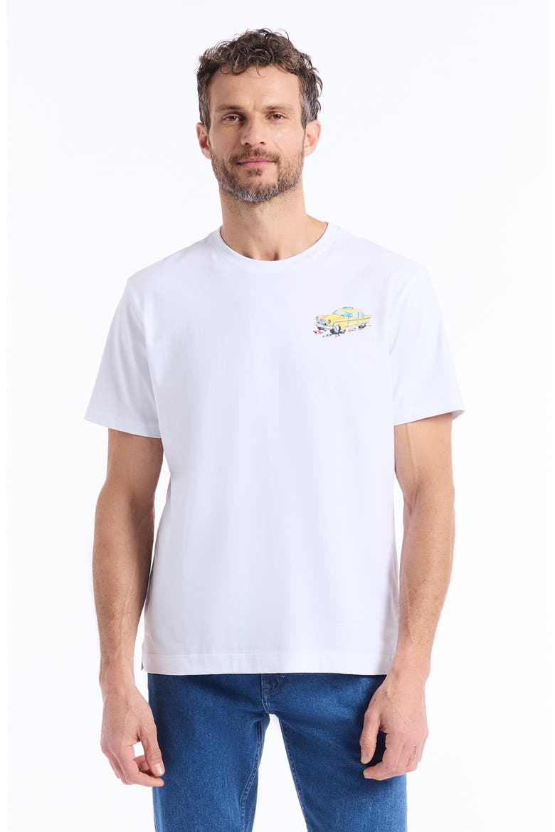Skyline Cruise Cotton Graphic T-Shirt, Alternate, color, WHITE