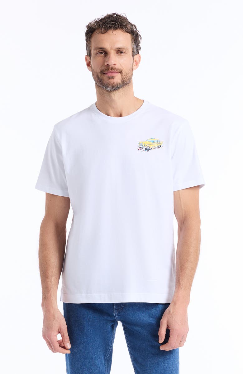 Robert Graham Skyline Cruise Cotton Graphic T-Shirt, Alternate, color, 