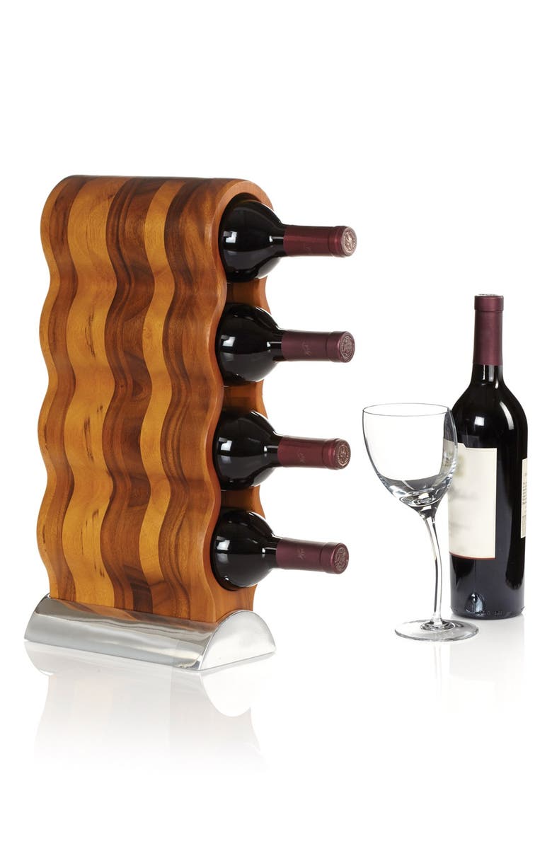 Nambé Curvo Wine Rack, Alternate, color, Brown