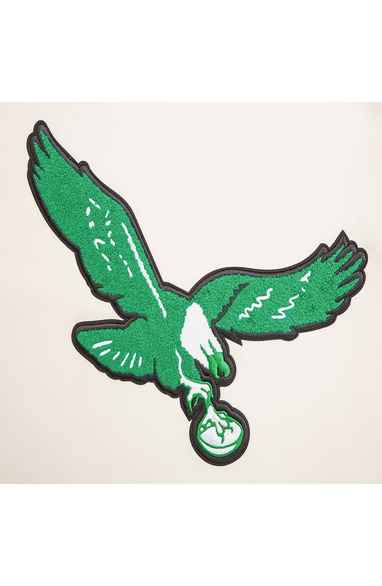 PRO STANDARD Men's Pro Standard Cream Philadelphia Eagles Retro Classics Fleece Pullover Sweatshirt, Alternate, color,