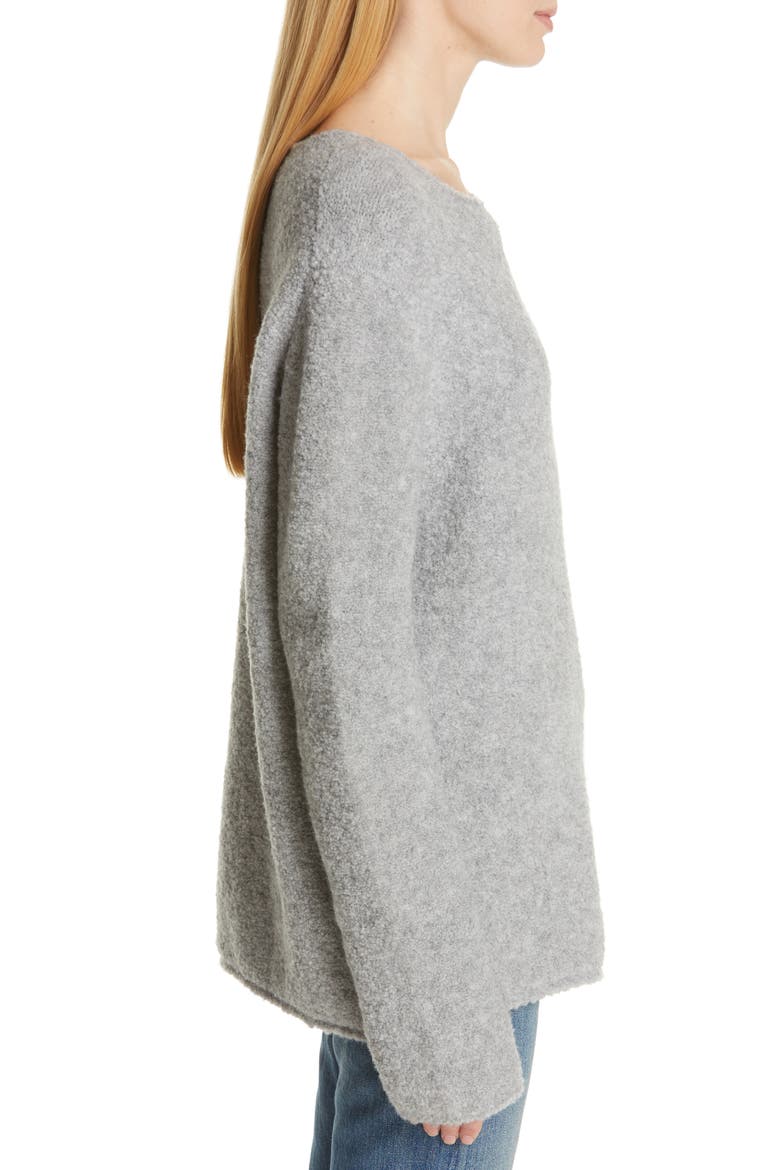 Bouclé Sweater, Alternate, color, GREY
