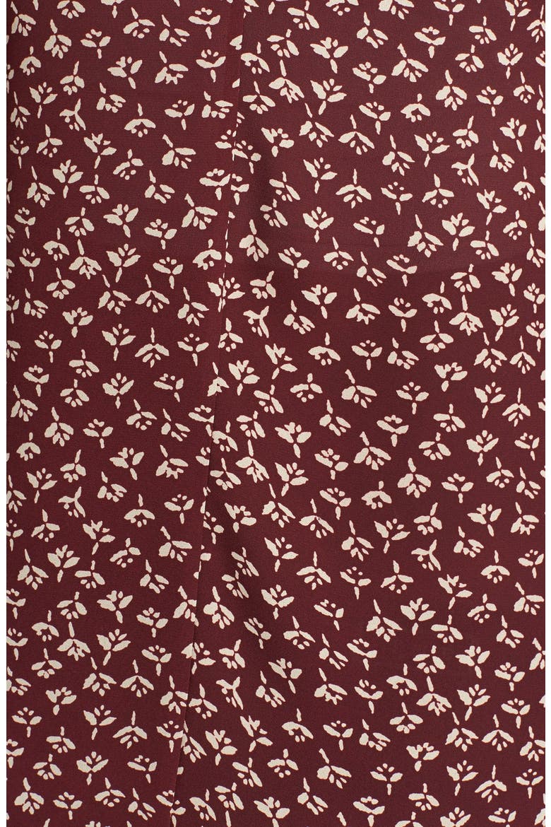 Chiffon High/Low Tunic Tank, Alternate, color, DARK ROSE PRINT