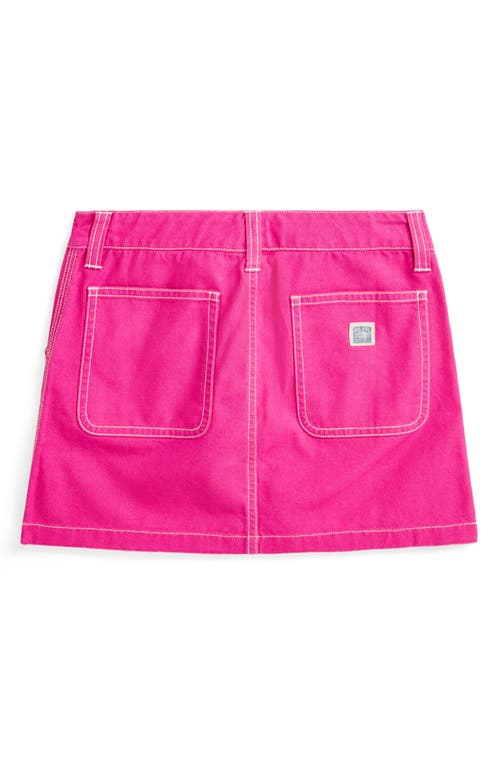 Polo Ralph Lauren Cotton Canvas Skirt In Belmont Pink
