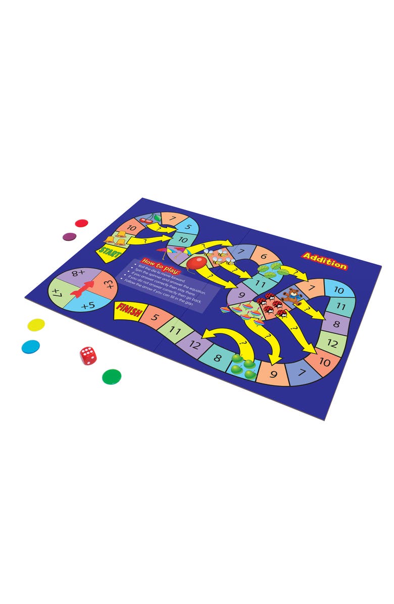 Junior Learning L425 Math Board Games, Multi, Alternate, color, Multicolored