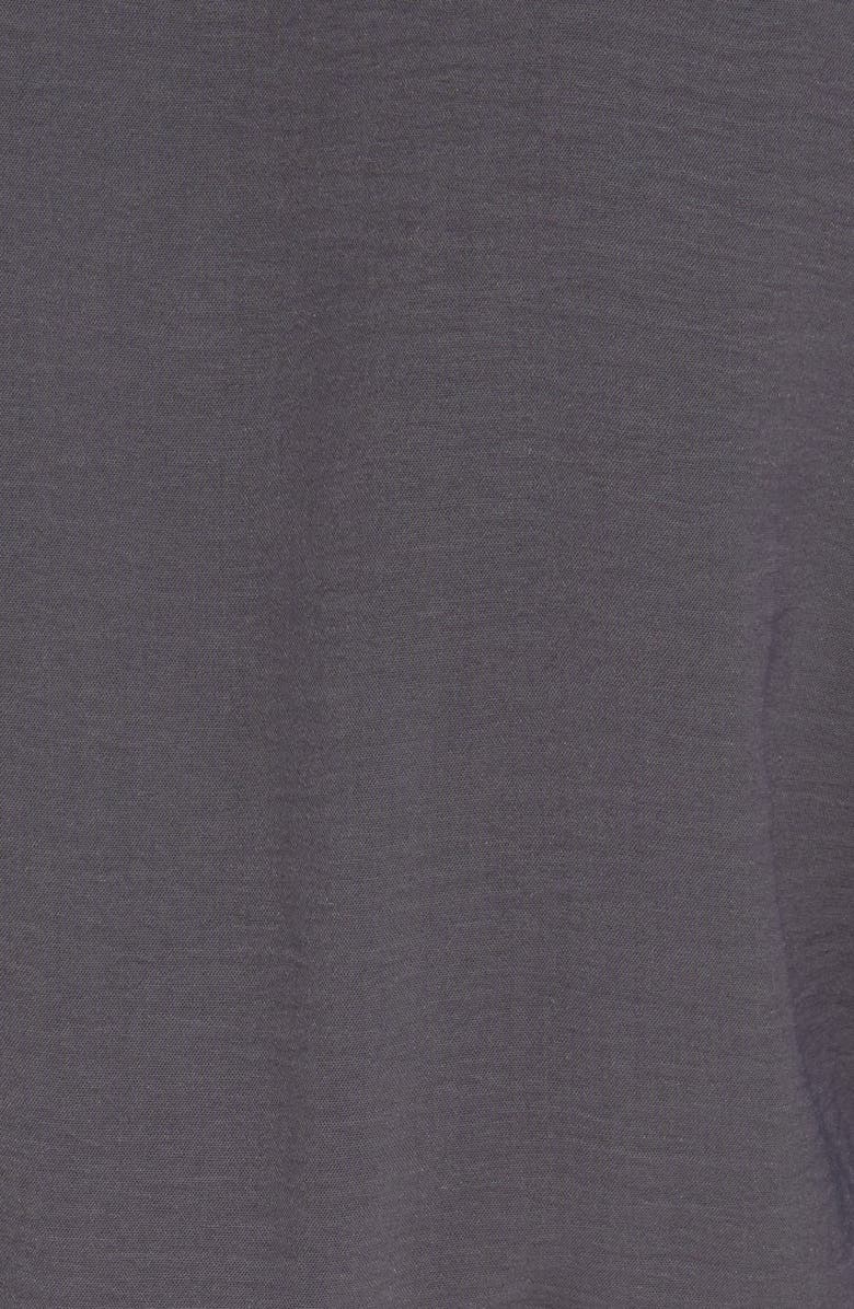 Fraiche by J Tie Waist Long Sleeve Jumpsuit, Alternate, color, Charcoal