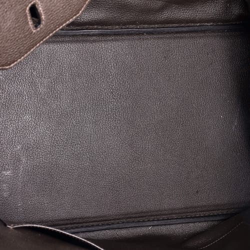 Pre-owned Hermes Hermes Birkin Handbag Brown Clemence With Gold Hardware 40 In Brown