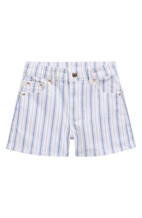 Kids' Brittany Stripe Denim Shorts (Big Kid)