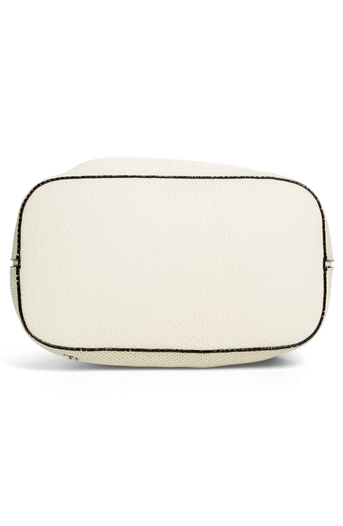 'Gigi Bon Bon' Leather Bucket Bag, Alternate, color, LINEN