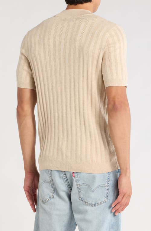 Abound Mock Neck Rib Sweater In Nude