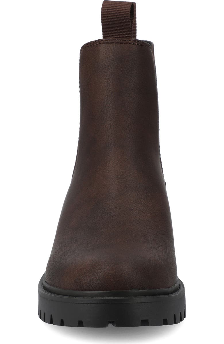 Journee Collection Blanche Chelsea Boot, Alternate, color, Vintage/ Chocolate
