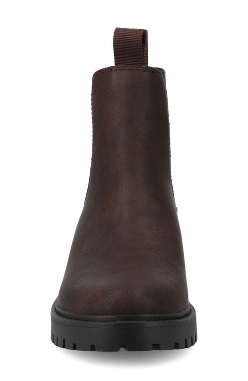 Journee Collection Blanche Chelsea Boot In Burgundy