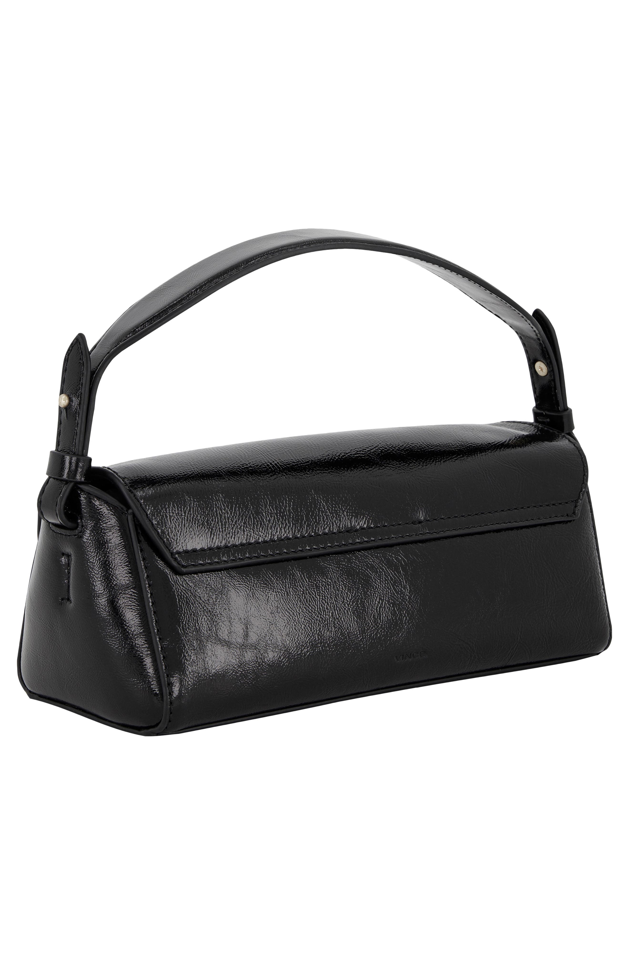 Vince Sabrina Mini Leather Handbag, Alternate, color, Black