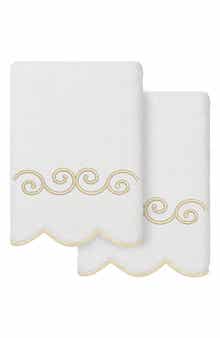 Symmetra Scallop Set of 2 Hand Towels