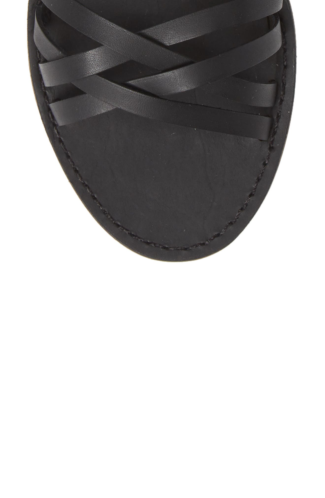 Madewell The Boardwalk Woven Lace Up Sandal, Alternate, color, 