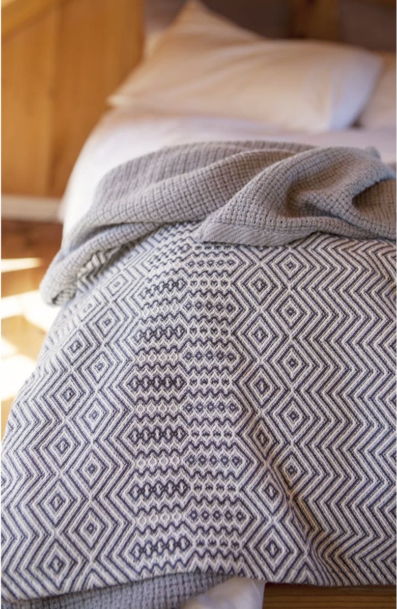 Mungo Bakuba Throw, Alternate, color, Charcoal