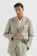 Brunello Cucinelli Chevron unlined blazer