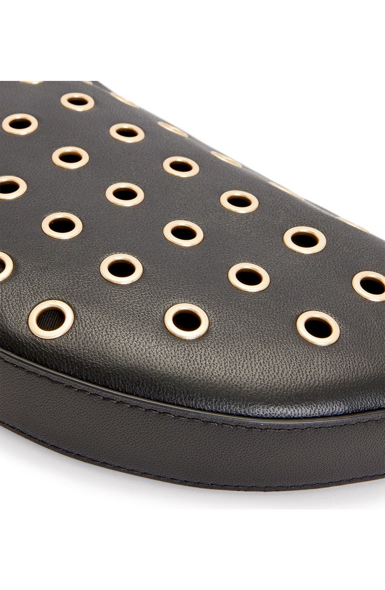 AllSaints Half Moon Grommet Crossbody Bag, Alternate, color,