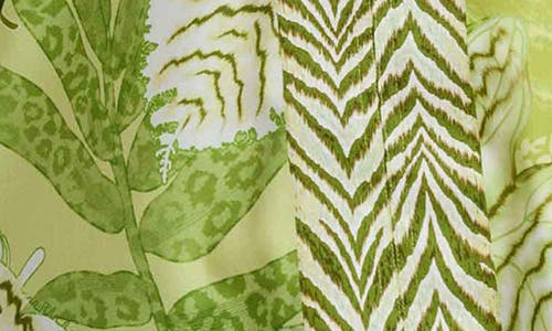 Foxcroft Agnes Mixed Palm Print Cotton Shirt In Green Multi