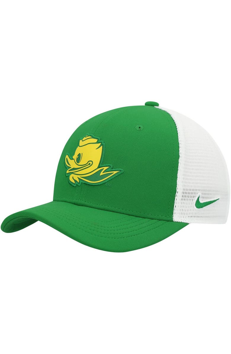 Nike Men's Nike Green Oregon Ducks Classic99 Trucker Adjustable Hat, Main, color,