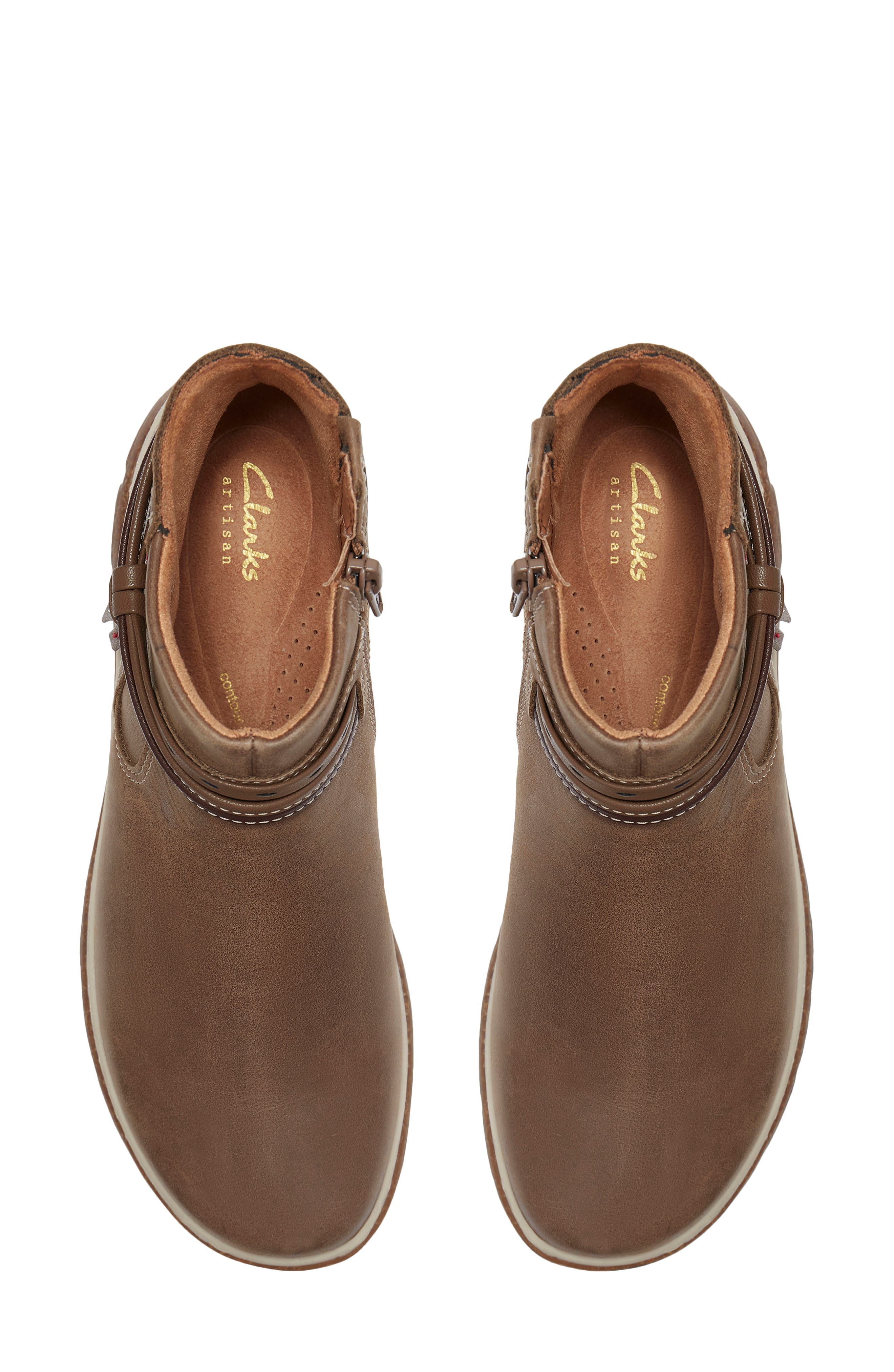 Orlene Roam Leather Bootie, Alternate, color, WALNUT LEATHER