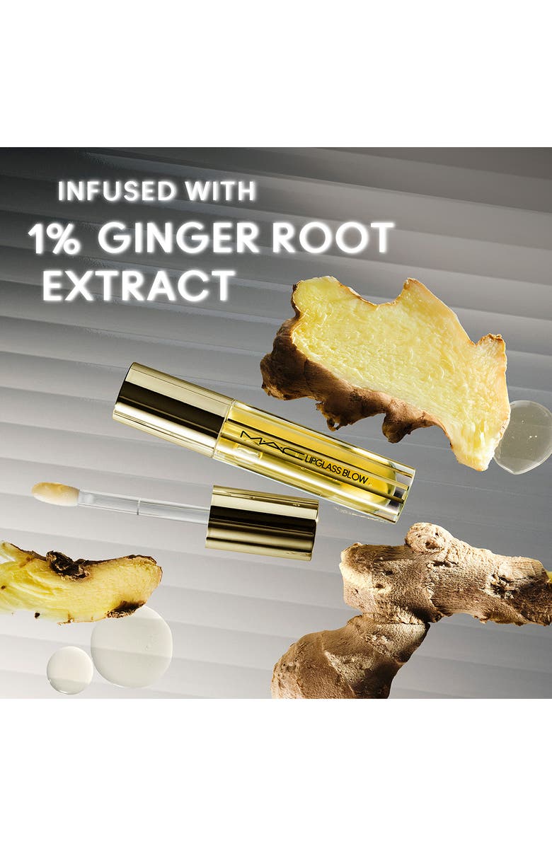 MAC Cosmetics Lipglass Blow Plumping Lip Oil, Alternate, color, Ginger Zinger