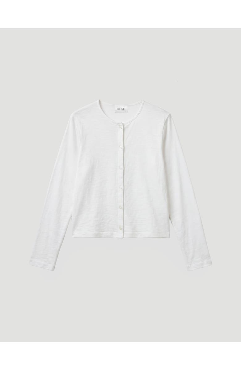 Hush Mikaela Long Sleeve Cardigan, Alternate, color, Ecru