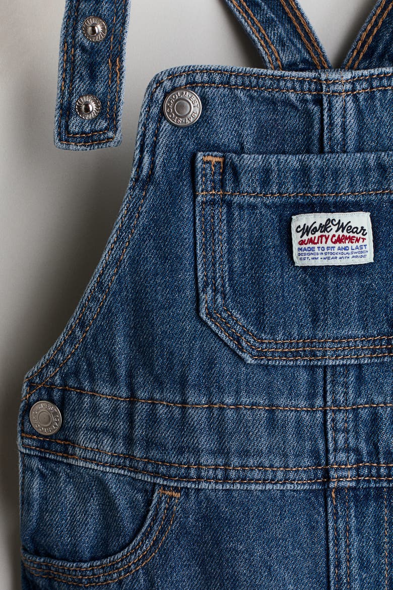 Denim Dungarees, Alternate, color, Denim blue