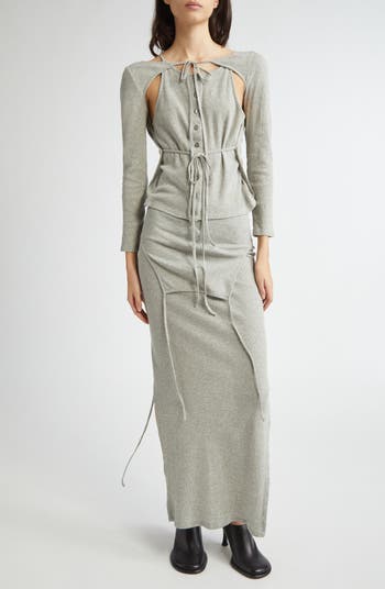 Eckhaus Latta Cotton Rib Flip Top | Nordstrom