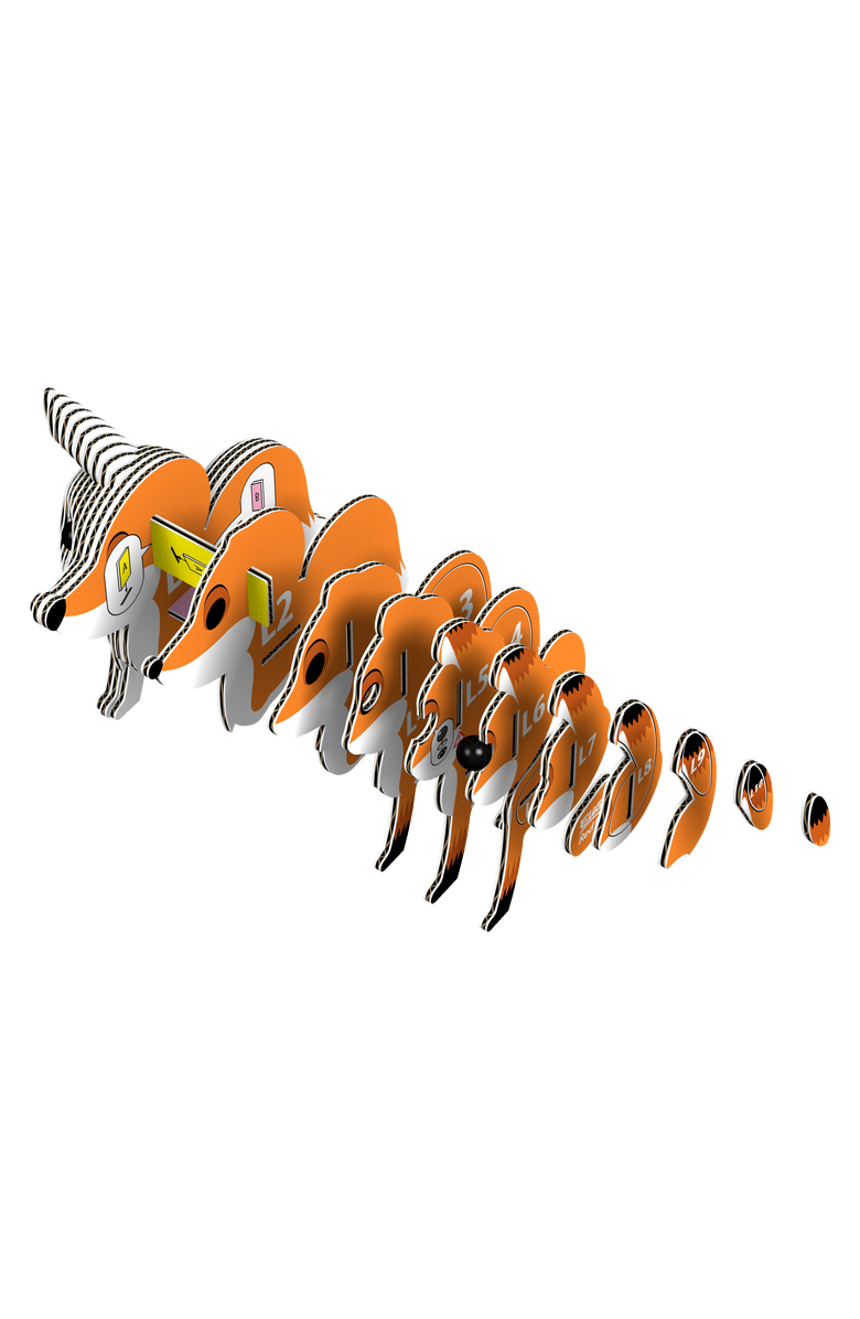 Eugy Puzzles Red Fox 3D Puzzle, Alternate, color, NO COLOR