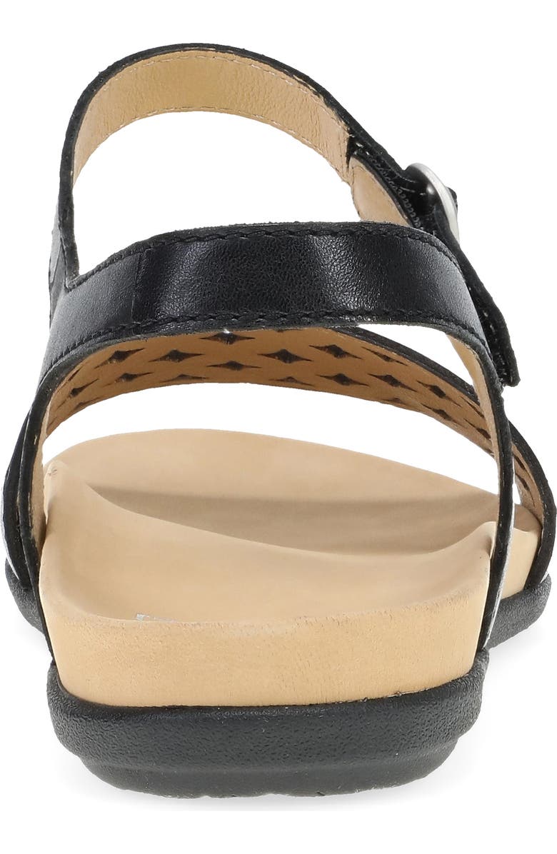 Dansko Jodie Ankle Strap Sandal, Alternate, color, Black Calf