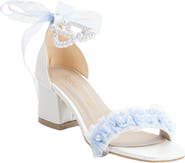 Forever & Always Shoes Jasmine Lace Bridal Low Heel Sandals