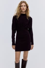 H&M Gathered Turtleneck Dress