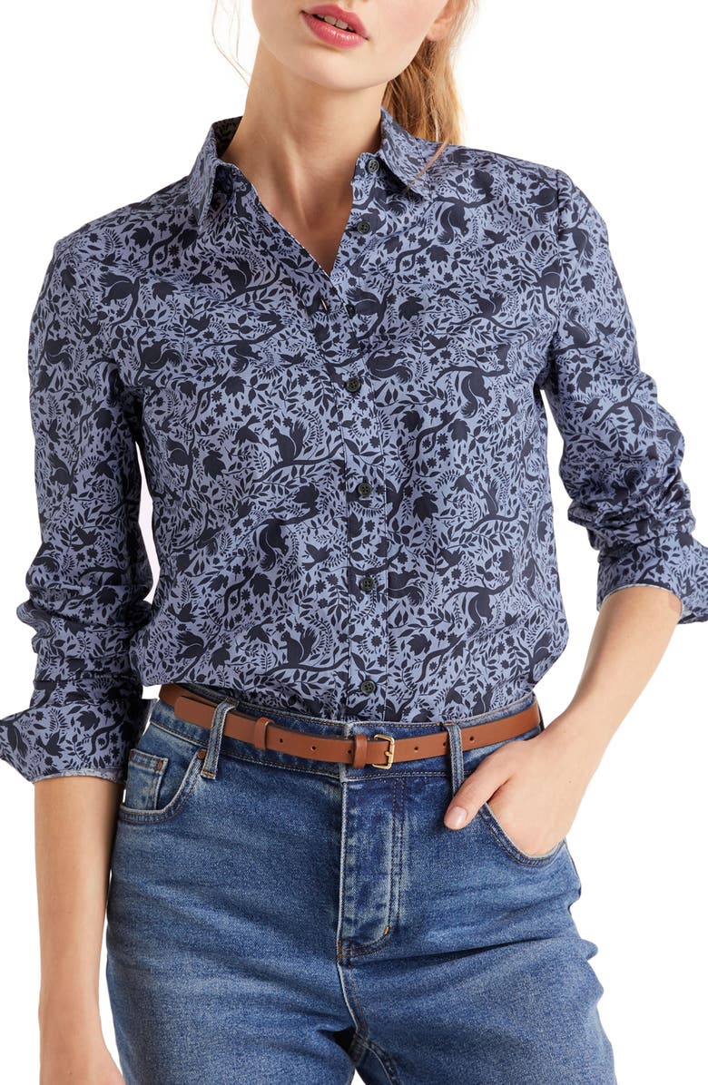 Boden Modern Classic Print Shirt, Main, color, 