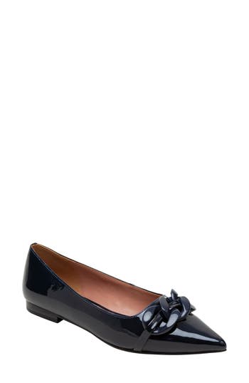Linea Paolo Nora Pointed Toe Flat In Blue