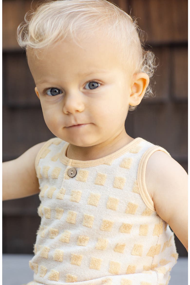Terry Cloth Tank & Shorts Set, Alternate, color, BUTTERSCOTCH