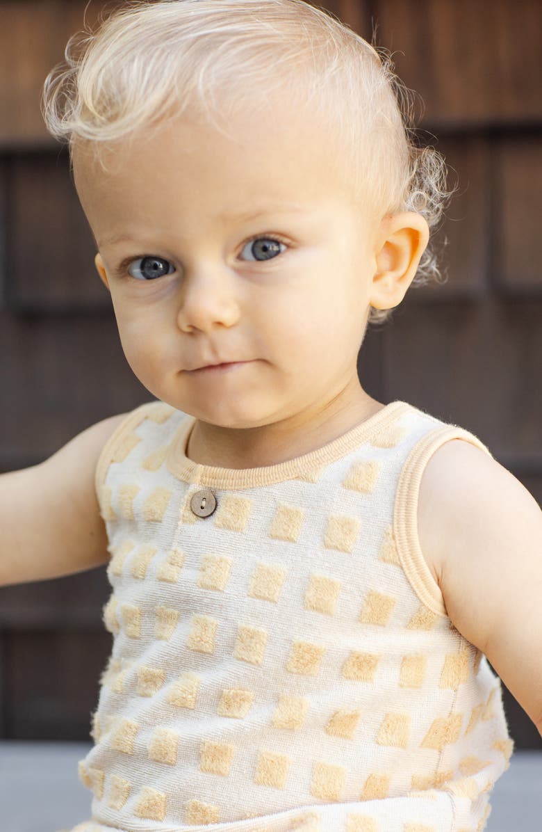 Rylee + Cru Terry Cloth Tank & Shorts Set, Alternate, color, Butterscotch