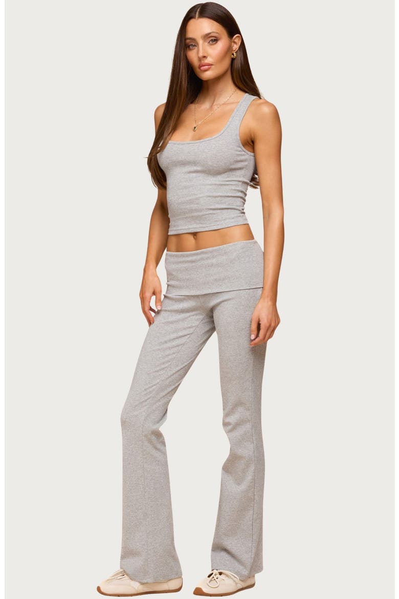 Linda Rib Crop Tank, Alternate, color, DARK-GRAY-MELANGE