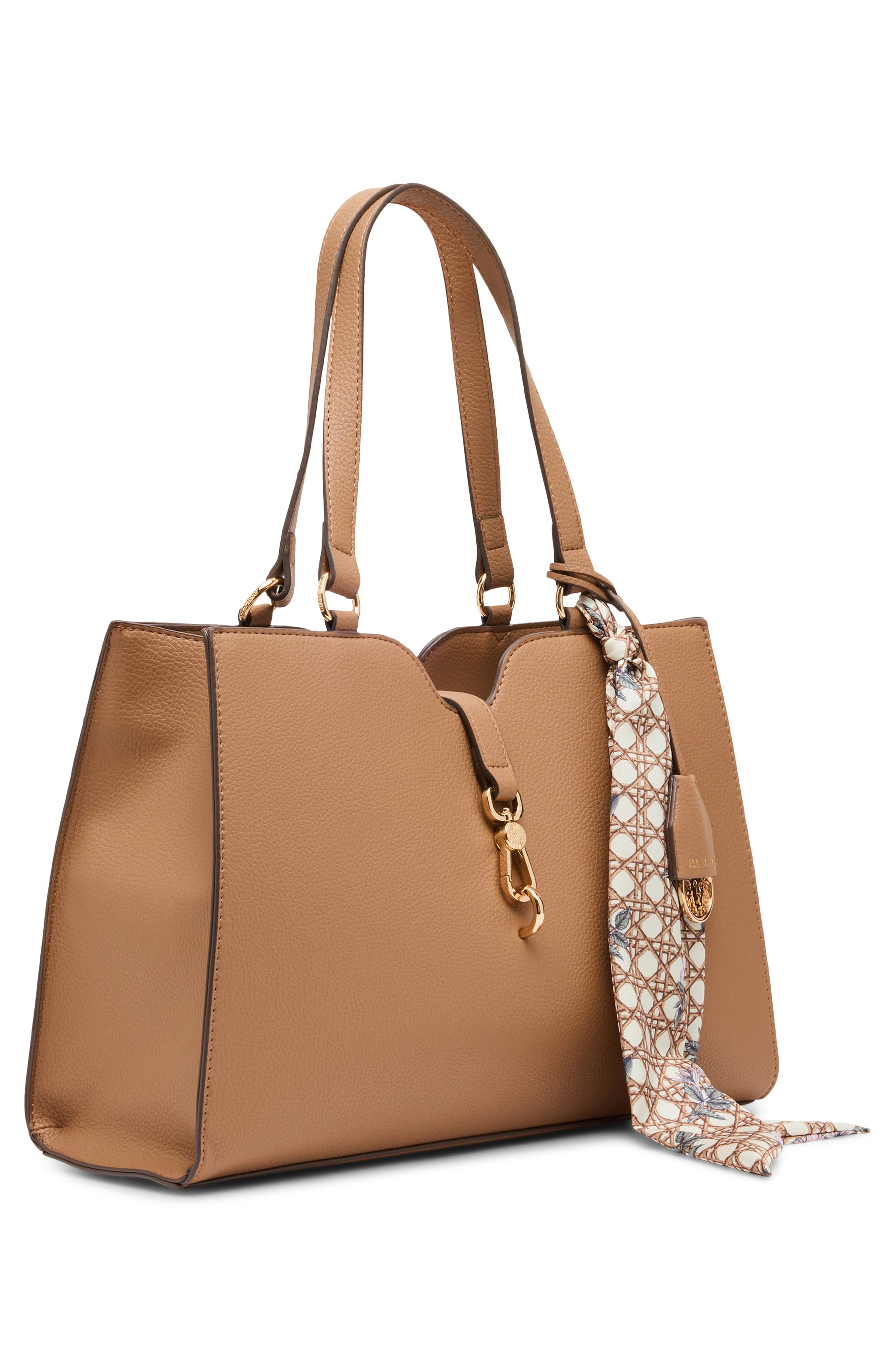 Anne Klein E/W Tote Bag, Alternate, color, Mocha